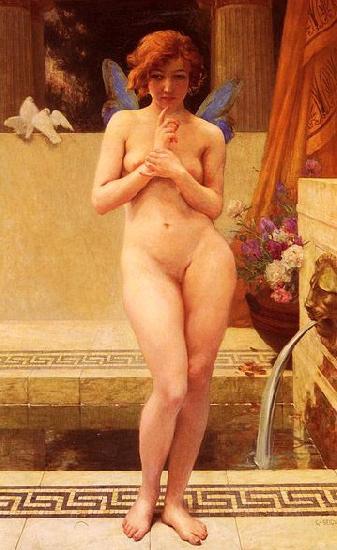 Guillaume Seignac Nymph at the Fountain oil painting image